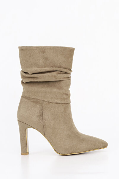 Mamito Ayakkabı CNG A203 Чоботи на тонкому каблуці з манжетою