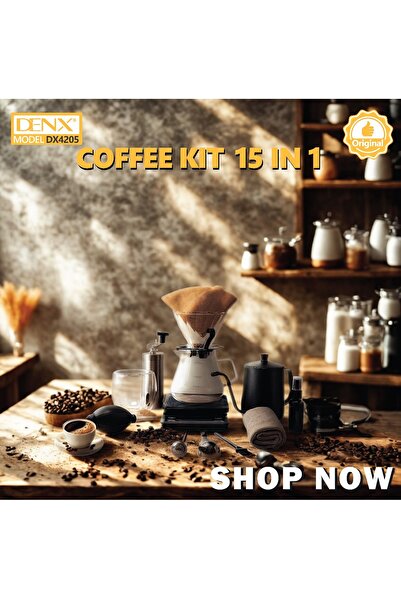 Denx Specialty Coffee Tool Bag V60 Coffee Maker 15 Piece Set