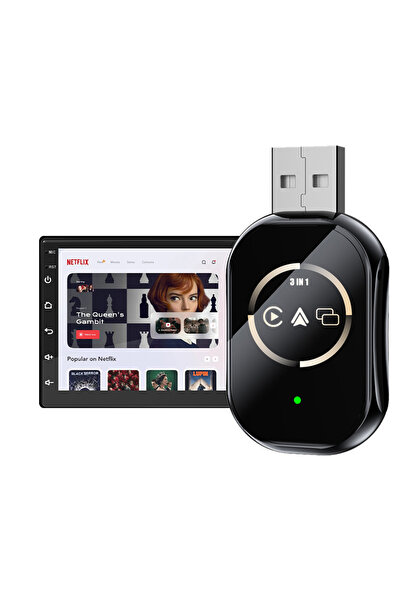 EverBox Q1 3in1 Kablosuz Carplay Adaptörü | Ekran Yansıtma Telefon Kontrolü |...