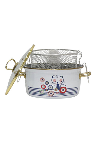 PR HOME Kitty Enamel Frying Pan 22 cm