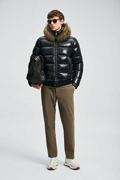 Lufian 112120240 Jeam Goose down Men's Coat Black