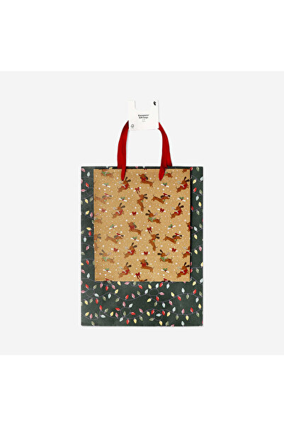 Flying Tiger Copenhagen Yılbaşı Temalı 2'li Hediye Çantası