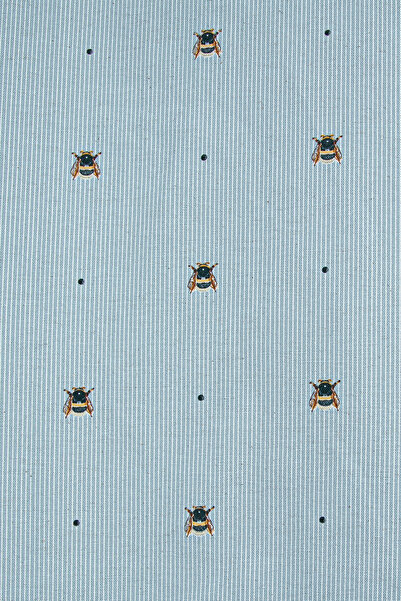 Premier Home Children's Lined Background Curtain Bee Patterned Gray V3 130X135