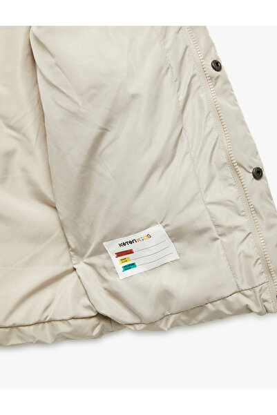 Koton Long Sleeve Pocket Hooded Puffer Jacket