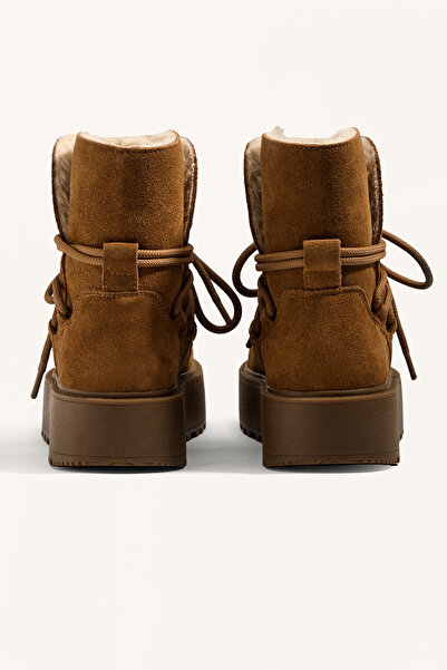 Oysho Platform süet kapaklı çizme