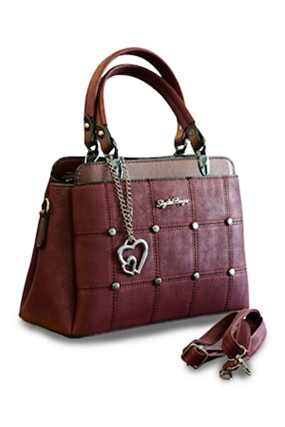 ALLURE - Geanta Dama Berlin Burgundy 31x28x14cm Piele Ecologica