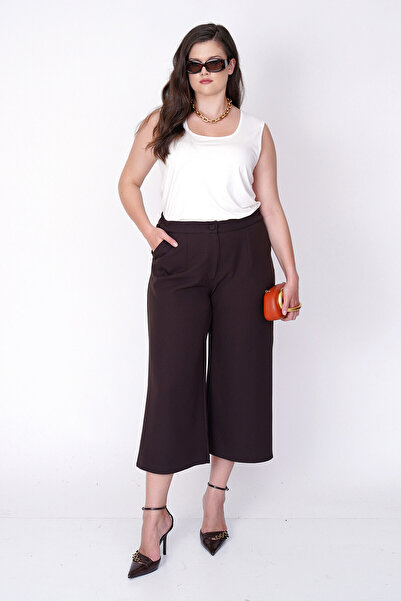 Büyük Moda Culotte Style Fabric Pants