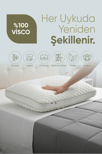 Pillow Market Ορθοπεδικό Μαξιλάρι Ομορφιάς Παχύ Μαξιλάρι Βισκόζης Κολλαγόνου