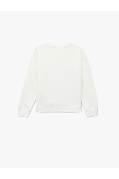 Koton Φούτερ με μακρυμάνικο αρκουδάκι με λαιμόκοψη