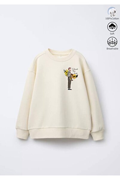 Daisy Dolly Unisex 3 Thread Unprinted Painter Printed Sweatshirt