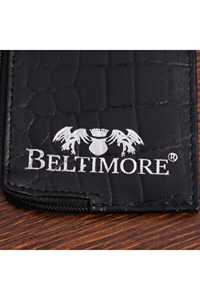 Other Beltimore Black Leather Croco Slim Wallet
