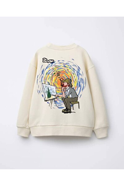 Daisy Dolly Unisex 3 Thread Unprinted Painter Printed Sweatshirt