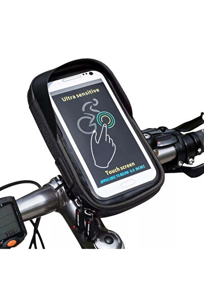 Wheel Up Bicycle Holder for Touch Screen Phones =< 6.0 Inch Waterproof