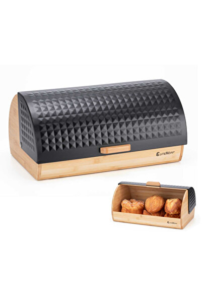 Other BAMBOO BREAD BOX BREAD CONTAINER E-6065