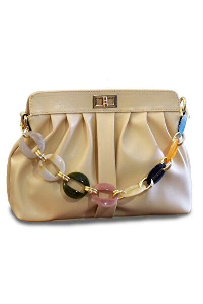 ALLURE - Havana Cream Women's Bag 30x19x13cm Ecological Leather
