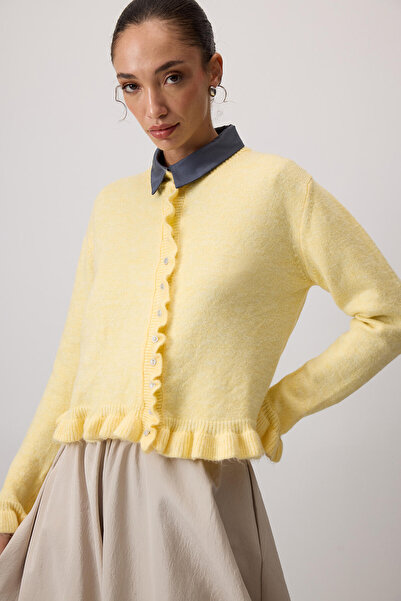 Touché Privé Frill Knitted Cardigan