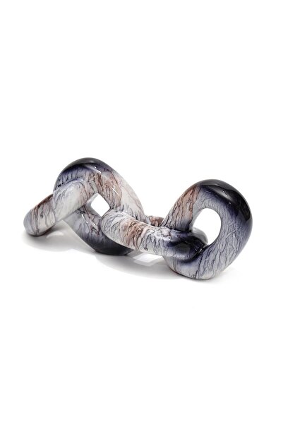 Missi Dekoratif Karanlıkta Akış Kalın Siyah Zincir (26 cm)