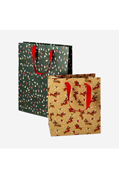 Flying Tiger Copenhagen Yılbaşı Temalı 2'li Hediye Çantası