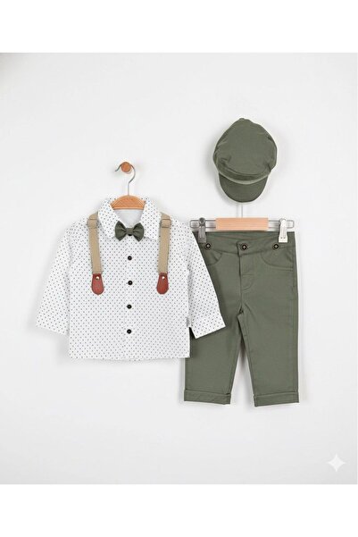 P&H BABYWEAR Askı Kemerli Papyonlu 5'Li Erkek Takımı