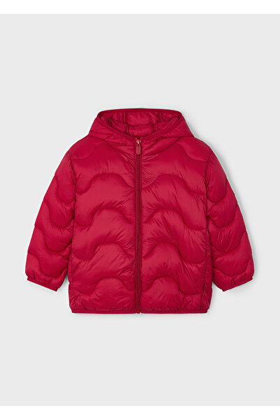 MAYORAL 4443-47 Girl's Red Soft Coat