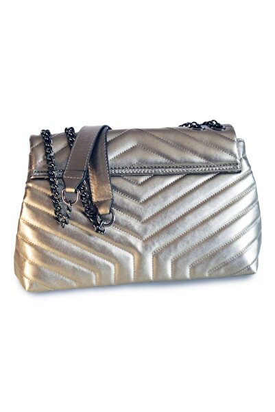ALLURE - London Platinum Women's Bag 35x21x14cm Ecological Leather
