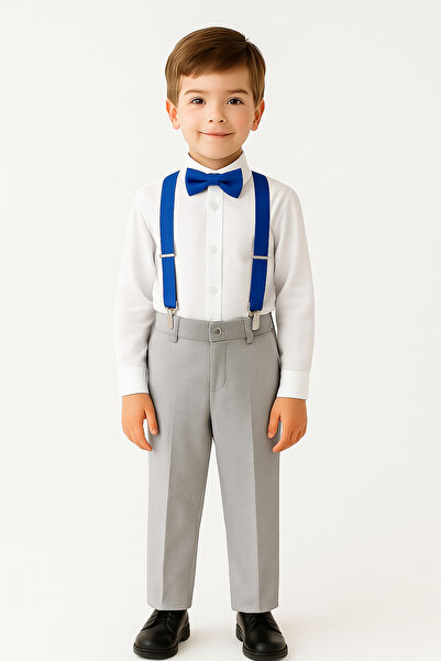 DaphKids Set de pantaloni pentru copii, unisex, cu elastic, ajustabil, cu pap...