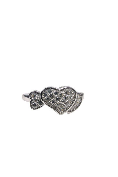 Jolie Silver Inel, Jolie Silver, Argint 925 Inimi Cu Pietre M 49