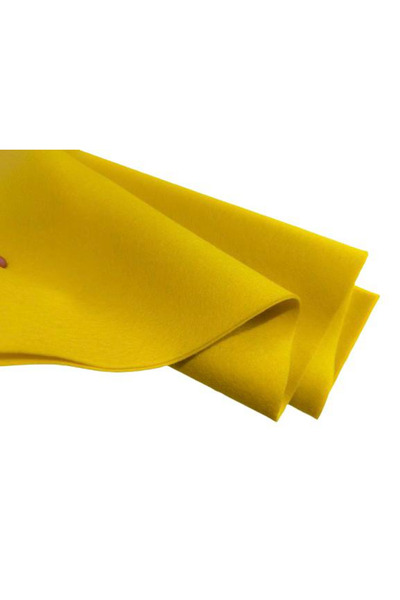 feltland Fetru/pasla din lana 100%, moale 1.2mm, 50*160cm - galben deschis