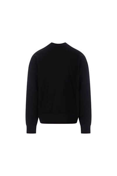 Palm Angels COTTON CREW-NECK SWEATSHIRT BLACK-WHITE – BLACK COTTON SWEATSHIRT WITH LOGO