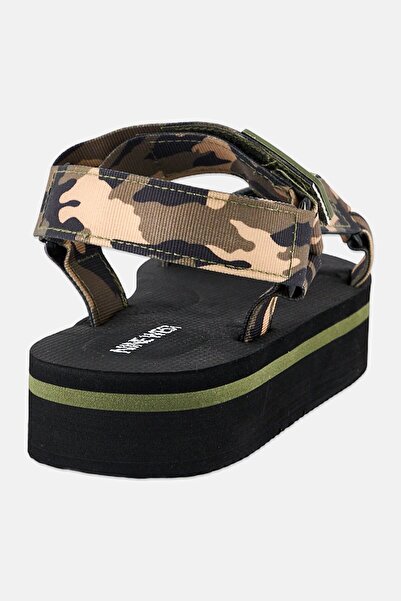 Nine West Women Camouflage Velcro Closure Sandals, Multicolor
