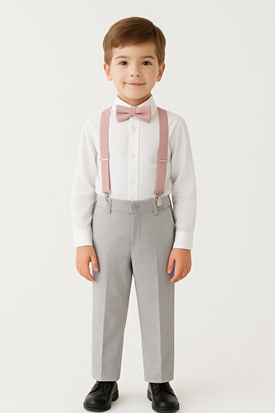 DaphKids Set de pantaloni pentru copii, unisex, cu elastic, ajustabil, cu pap...