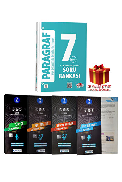 Editör Yayınevi 7. Sınıf Paragraf ve Mantık Muhakeme Soru Bankası+Türkçe+Mate...