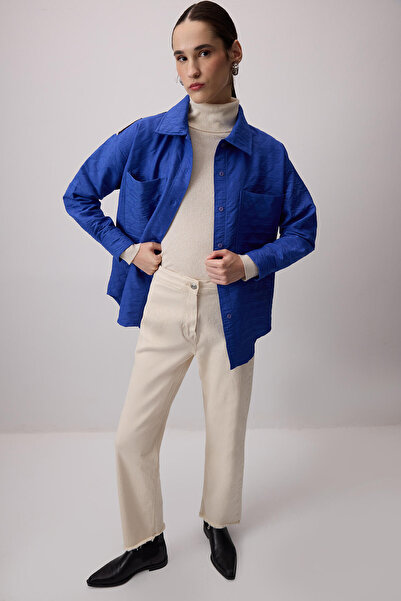 Touché Privé Cămașă matlasată cu imprimeu pe spate