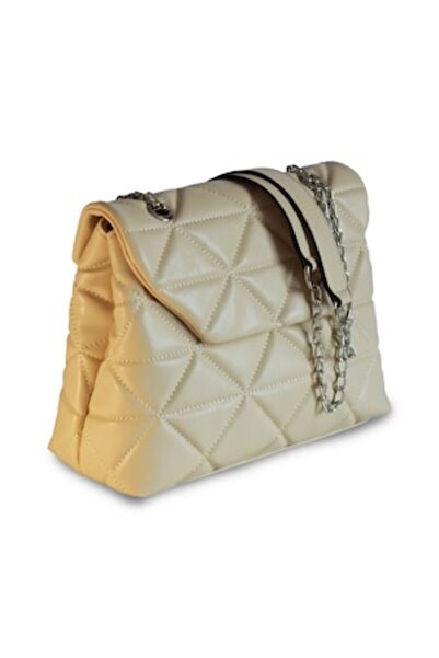 ALLURE - Geanta Dama Belgrade Cream 27x21x12cm Piele Ecologica