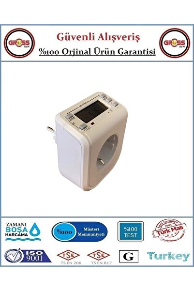 Cata Dijital Zaman Ayarlı Priz - 8 Program - 3500 W - Orjinal Ürün