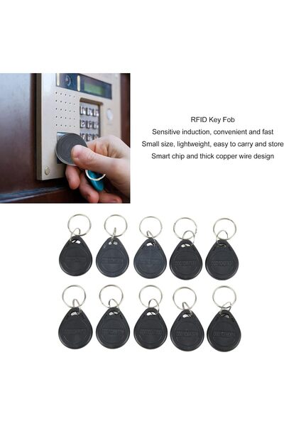 Rabelix Online Marketing 100 Pcs Chip Key Keyfob Token Bead Keychain for Building Entrance Doors Smart Lock