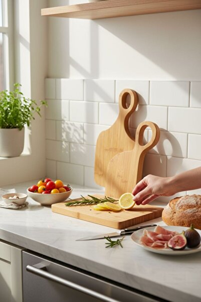 zezedesing 2-Piece Bamboo Cutting Board with Mother and Daughter