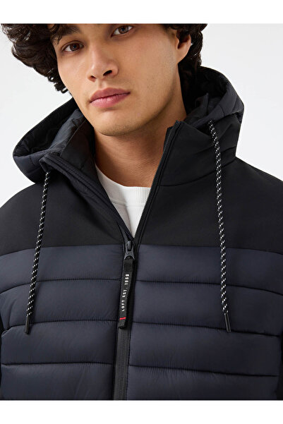 Loft Μαύρο ανδρικό παλτό Lf2038491