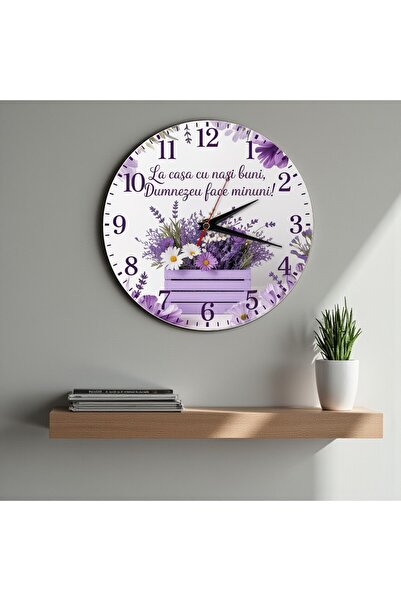 Generic Clock gift for good godparents lavender