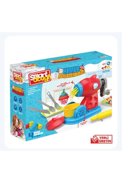 Smart Dough Oyuncak Hamur Kesme Makinası kız Çocuk Erkek Çocuk 4X50 GR