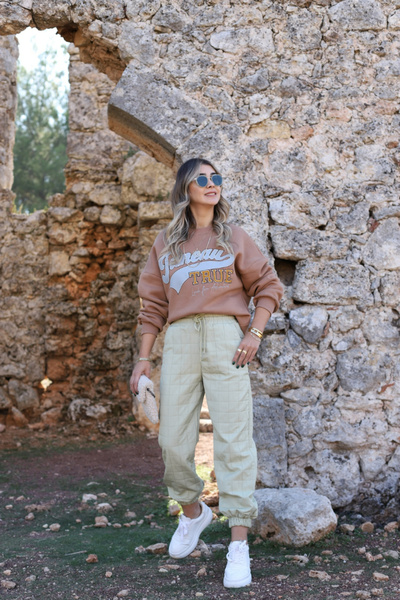 bytugcekaya Green Gofreli Quilted Trousers