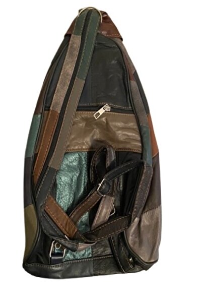 TURCIA - Multicolor Leather Large Backpack, dimensions 45x28x15cm