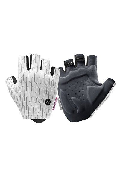 Other Rękawiczki kolarskie rowerowe MTB rozmiar XL - biało-czarne