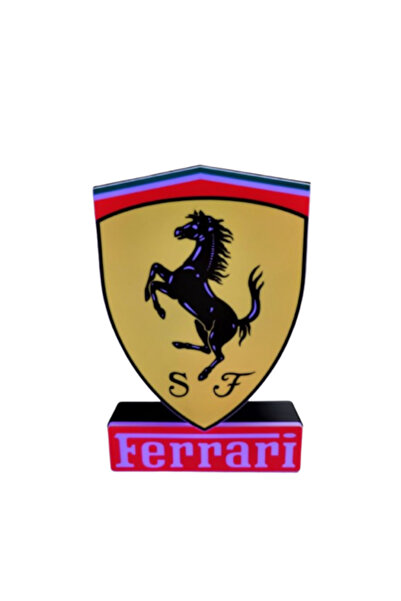 OEM LED Light Box with car brand logo "Ferrari"