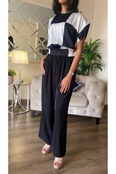 drfan Satin blouse and pants set