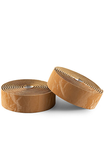 Other Owijka na kierownicę rowerową z PU wzór Velour - brązowa