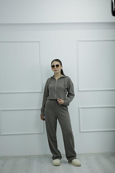 TUNAM BUTİK 2030 Zippered Hooded Thessaloniki Team Mink