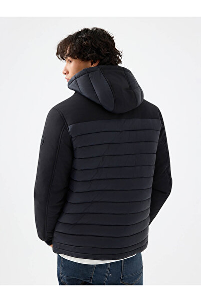 Loft Μαύρο ανδρικό παλτό Lf2038491