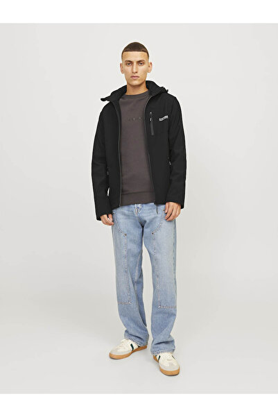 Jack & Jones Taylor Waterproof Hooded Black Men's Jacket 12259615