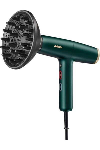 BABYLİSS 1600W Digital Hair Dryer with Ionic Technology | Includes Diffuser and 2 Concentrator Nozzl